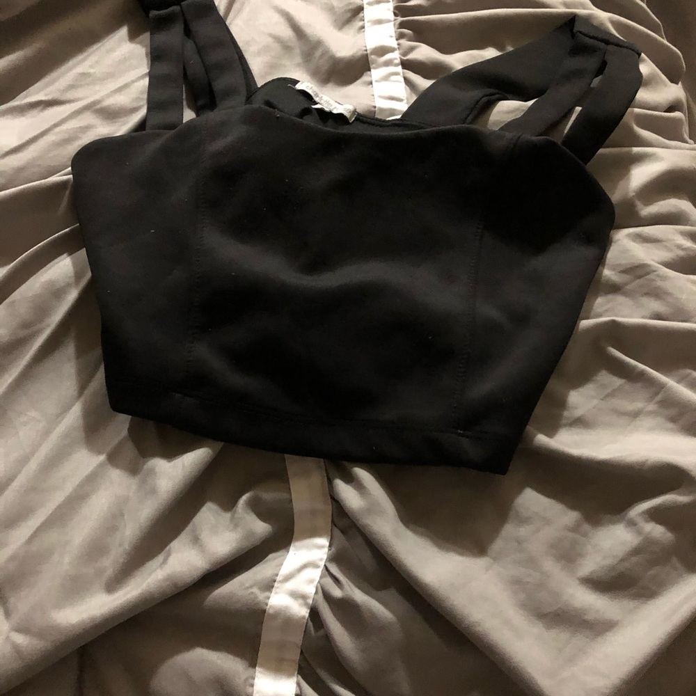 Black crop top